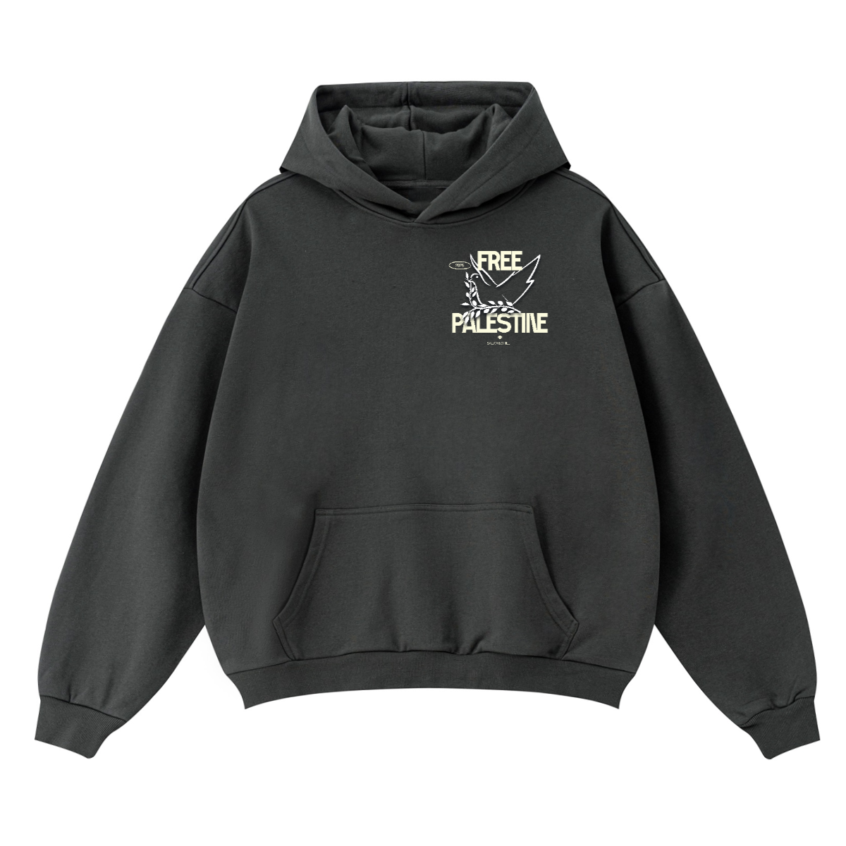 Free Palestine Oversized Hoodie