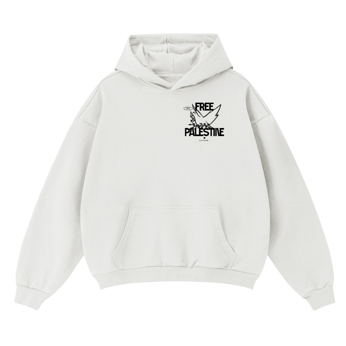 Free Palestine Oversized Hoodie