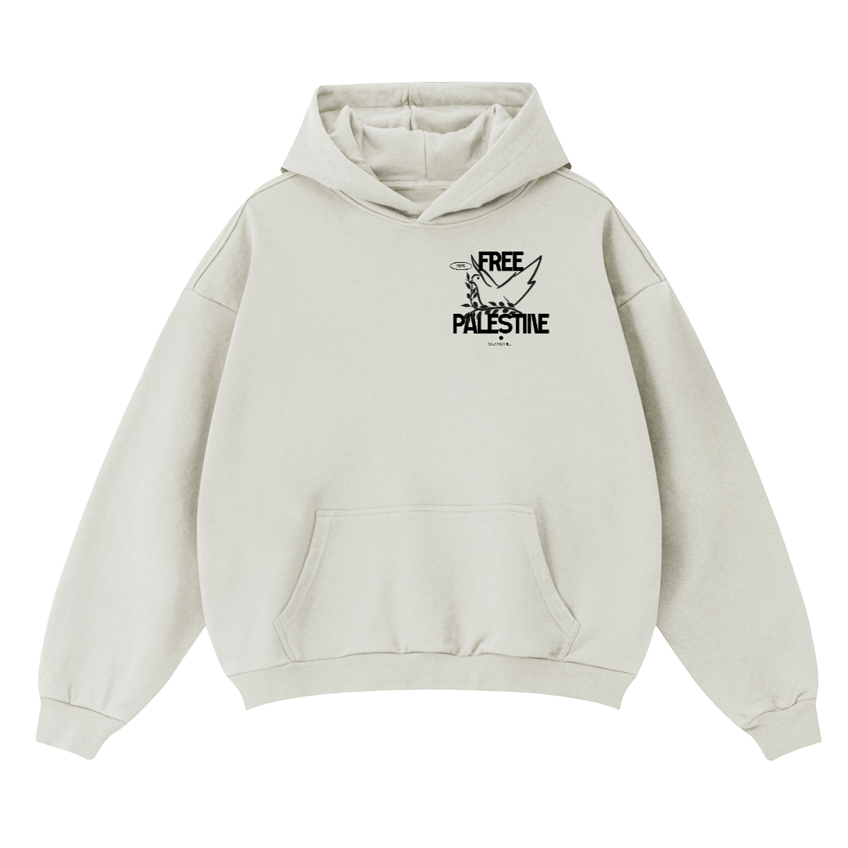 Free Palestine Oversized Hoodie